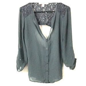 Open back blouse